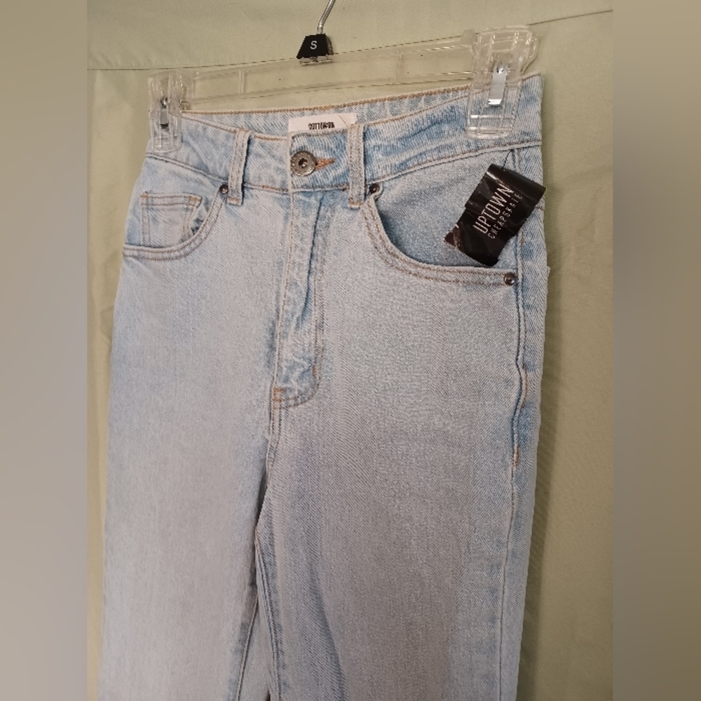 Cotton:On Original Flare Light Blue High Waist Long Leg Denim Jeans - Picture 3 of 9